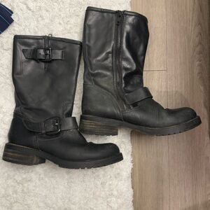 Steve Madden Leather Moto boots